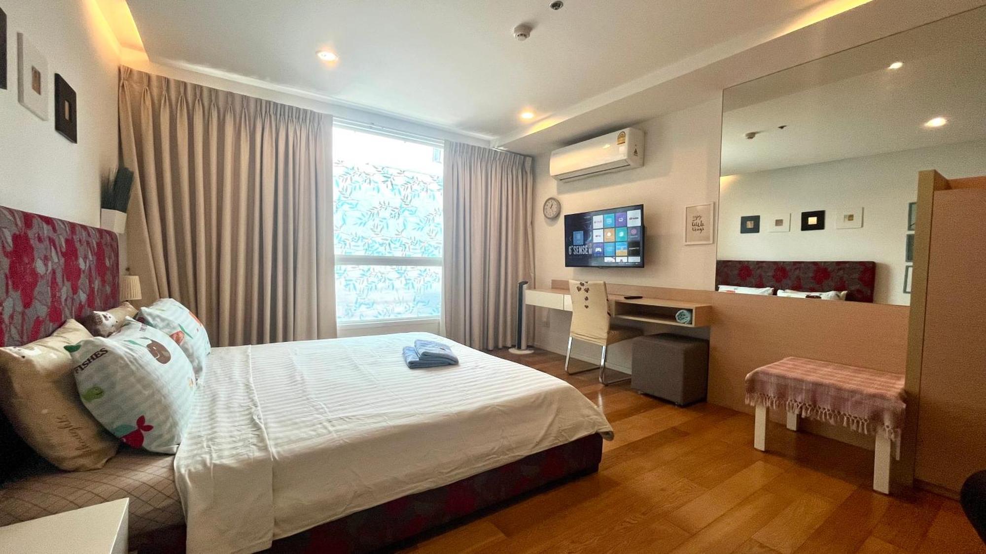 בנגקוק Cozy Studio Walk To Bts Free Wi-Fi Great Location מראה חיצוני תמונה