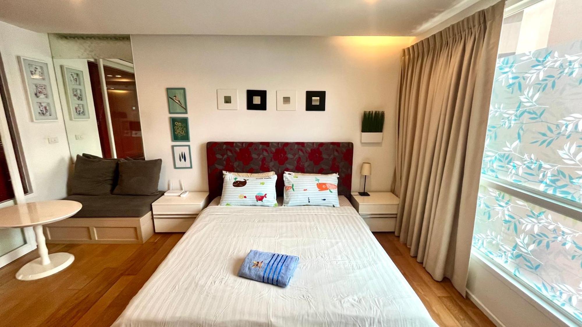 בנגקוק Cozy Studio Walk To Bts Free Wi-Fi Great Location מראה חיצוני תמונה